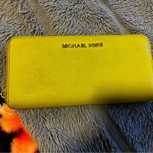 Michael Kors Green-Yellow Wristlet